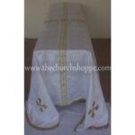 WHITE FUNERAL PALL FOR REQUIEM MASS – 8'X12'