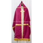 DARK ROSE HUMERAL VEIL WITH IHS EMBROIDERY - Image 2