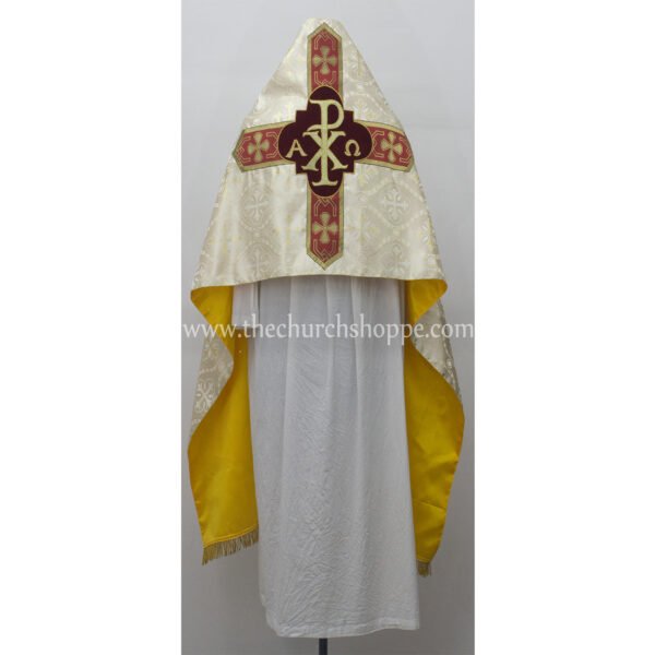 METALLIC GOLD HUMERAL VEIL WITH PAX EMBROIDERY