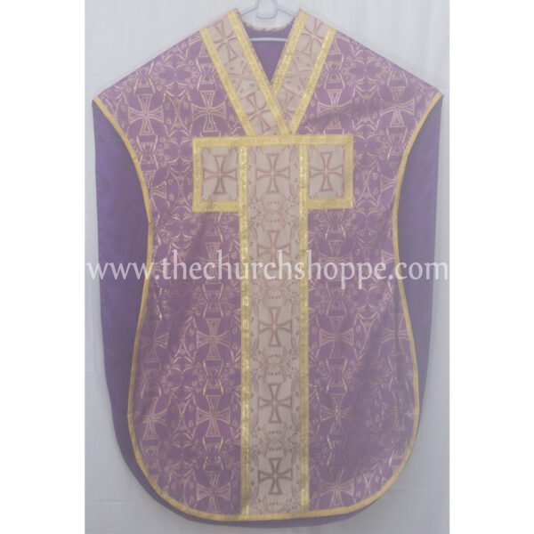 METALLIC PURPLE ST. PHILIP NERI VESTMENT AND MASS SET