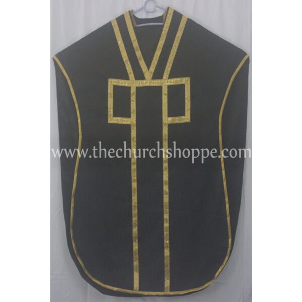 BLACK ST. PHILIP NERI VESTMENT AND MASS SET