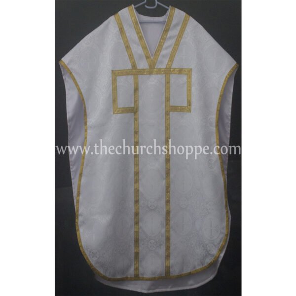 WHITE ST. PHILIP NERI VESTMENT AND MASS SET