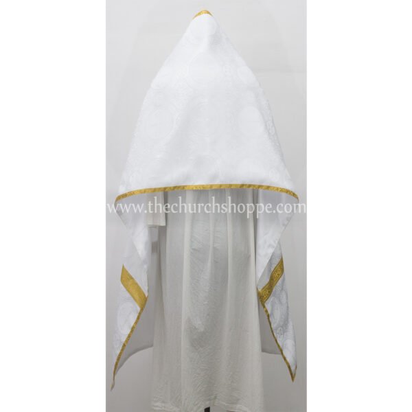 WHITE SET OF 2 ROMAN CATHOLIC CHURCH VIMPS