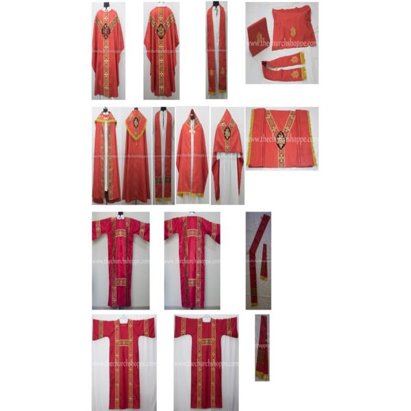 RED GOTHIC SOLEMN HIGH MASS SET