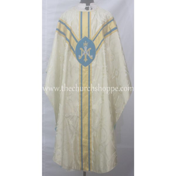 METALLIC GOLD GOTHIC VESTMENT WITH AM EMBROIDERY
