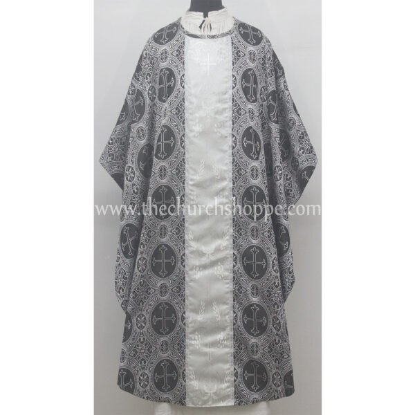 BLACK WITH WHITE GOTHIC VESTMENT