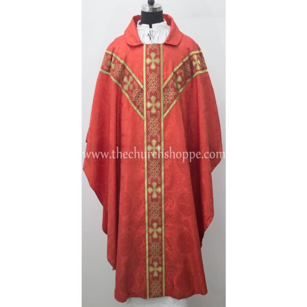 RED GOTHIC VESTMENT