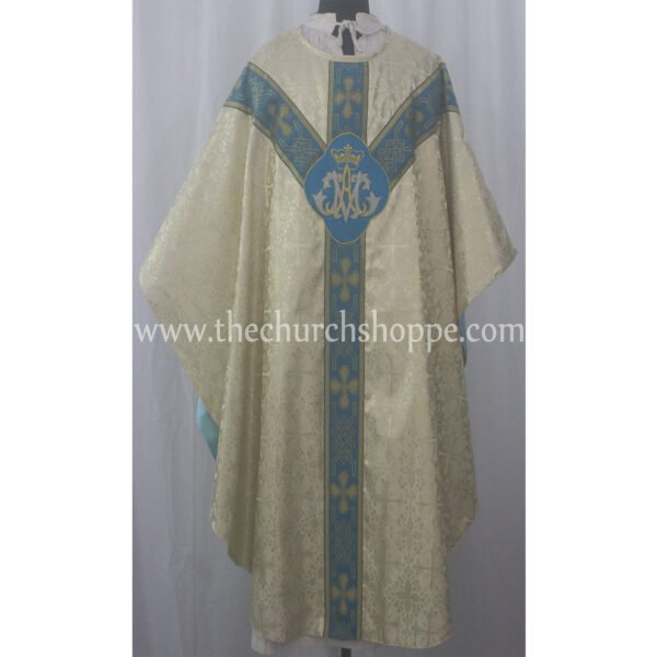 METALLIC GOLD GOTHIC VESTMENT WITH AM EMBROIDERY