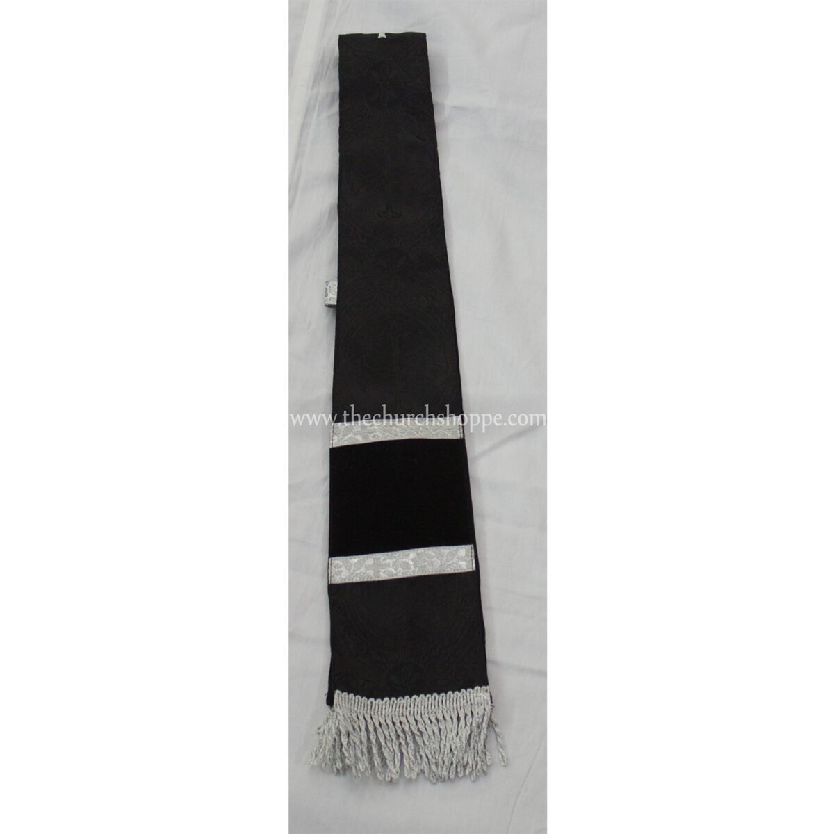 BLACK SPANISH TUNICLE VESTMENT WITH MANIPLE - Image 3