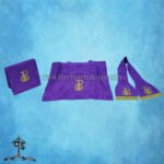 VIOLET ROMAN FIDDLEBACK CHASUBLE AND MASS SET WITH PELICAN EMBROIDERY - Image 5