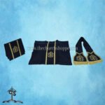 BLACK ROMAN FIDDLEBACK CHASUBLE AND MASS SET WITH PAX EMBROIDERY - Image 5