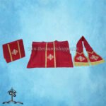 RED ROMAN FIDDLEBACK CHASUBLE AND MASS SET WITH HOLY SPIRIT EMBROIDERY - Image 5
