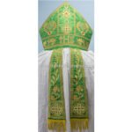 GREEN MITRE WITH IHS EMBROIDERY - Image 2