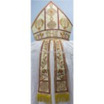 METALLIC GOLD MITRE WITH IHS EMBROIDERY - Image 2