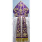 VIOLET MITRE WITH PAX EMBROIDERY - Image 2