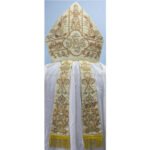 METALLIC GOLD MITRE WITH IHS EMBROIDERY - Image 2