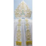 METALLIC SILVER MITRE WITH AM EMBROIDERY - Image 2