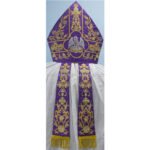 VIOLET MITRE WITH PELICAN EMBROIDERY - Image 2