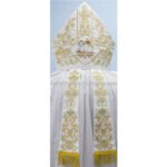 WHITE MITRE WITH AGNUS DEI EMBROIDERY - Image 2