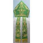 GREEN MITRE WITH ECCLESIASTICAL EMBROIDERY - Image 2