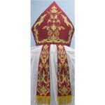 RED MITRE WITH ECCLESIASTICAL EMBROIDERY - Image 2