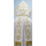 WHITE MITRE WITH ECCLESIASTICAL EMBROIDERY - Image 2