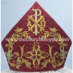RED MITRE WITH PAX EMBROIDERY