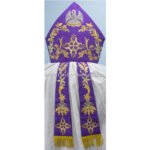 VIOLET MITRE WITH PELICAN EMBROIDERY - Image 2