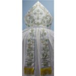 METALLIC SILVER MITRE WITH ECCLESIASTICAL EMBROIDERY - Image 2