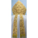 YELLOW MITRE WITH ECCLESIASTICAL EMBROIDERY - Image 2