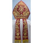 RED MITRE WITH PAX EMBROIDERY - Image 2