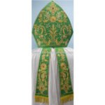 GREEN MITRE WITH ECCLESIASTICAL EMBROIDERY - Image 2