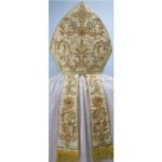 METALLIC GOLD MITRE WITH ECCLESIASTICAL EMBROIDERY - Image 2
