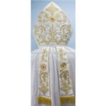 WHITE MITRE WITH ECCLESIASTICAL EMBROIDERY - Image 2