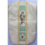 St.JOSEPH METALLIC GOLD  FIDDLEBACK VESTMENT AND MASS SET