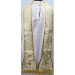 St.JOSEPH METALLIC GOLD  FIDDLEBACK VESTMENT AND MASS SET - Image 3