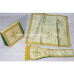 St.JOSEPH METALLIC GOLD  FIDDLEBACK VESTMENT AND MASS SET - Image 4