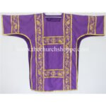 VIOLET ROMAN DALMATIC VESTMENT WITH DEACON’S STOLE AND MANIPLE