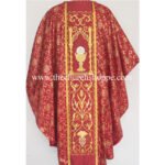 METALLIC RED GOTHIC VESTMENT WITH ST.GEORGE EMBROIDERY - Image 2