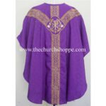 VIOLTE GOTHIC VESTMENT WITH PAX EMBROIDERY - Image 2