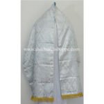 METALLIC SILVER  HUMERAL VEIL WITH AVE MARIA(AM)  EMBROIDERY - Image 2