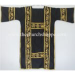 BLACK GOTHIC DALMATIC VESTMENT WITH DEACON’S STOLE AND MANIPLE - Image 2
