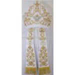 WHITE MITRE WITH HOLY SPIRIT EMBROIDERY - Image 2